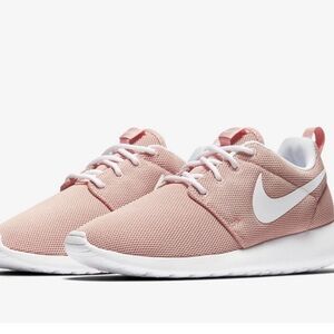 Nike Women's Pink and White Sneakers